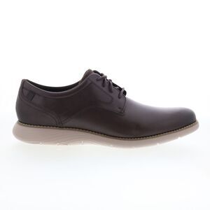 Rockport Mens Garett Plain Toe Brown Shoes (NWT)